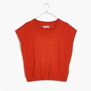 Madewell Banded Muscle Tee in Fresh Chili Size M